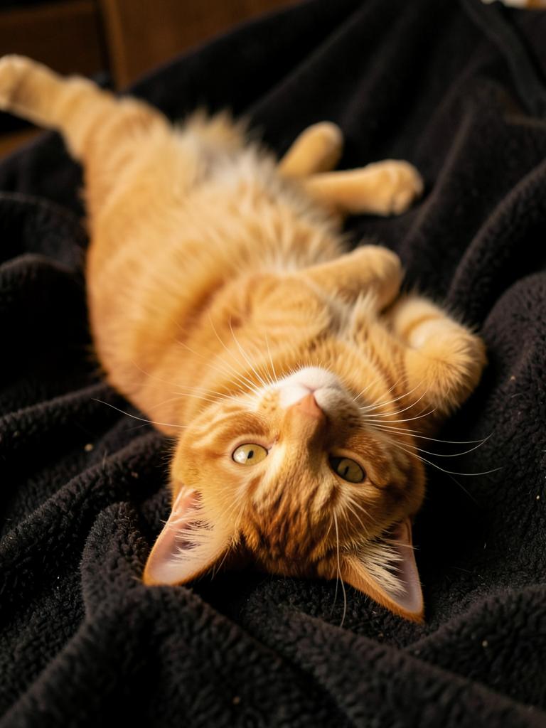 Playful ginger cat — shop cat supplies at Pawsy Pets